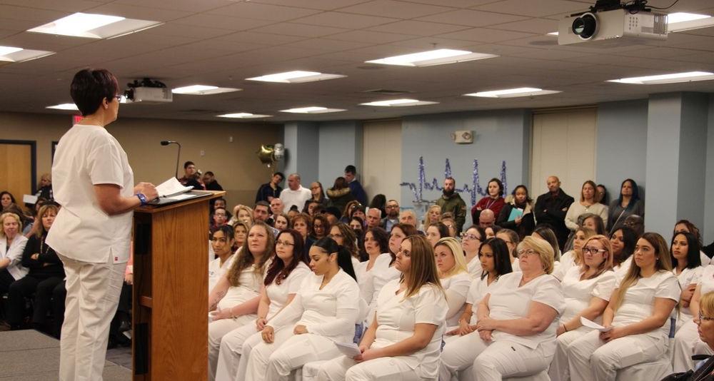 Group of practical nursing graduates